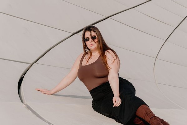 plus size midi dress styling uk